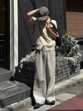 「アイテム（パンツ）」を使った、がんさん（メンズ・177cm）の夏コーディネート