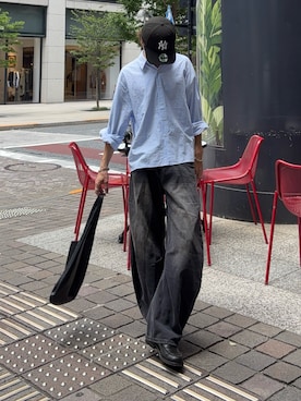 「アイテム（トートバッグ）」を使った、がんさん（メンズ・177cm・20代）の夏コーディネート