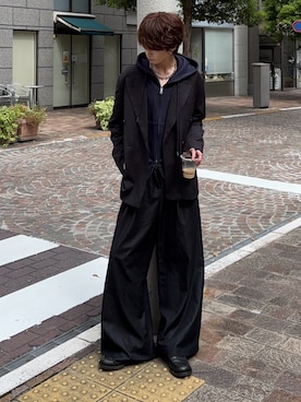 「アイテム（テーラードジャケット）」を使った、がんさん（メンズ・177cm・20代）の秋コーディネート