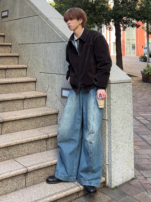 synthetic suede zip blouson / シンセティックスエードジップブルゾン