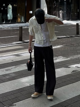 「UNDERSTATEMENTs（アンダーステイトメント）のアイテム」を使った、がんさん（メンズ・177cm）の春コーディネート