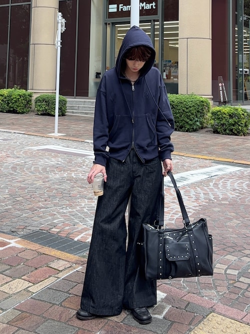 バッグ ROEN Studs Boston Bag Y2K Black Lether バッグ ROEN Studs Boston Bag Y2K Black Lether バッグ ROEN Studs