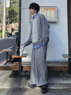 「Adoon plain（アドーンプレーン）のアイテム」を使った、がんさん（メンズ・177cm）の秋コーディネート