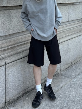 「アイテム（スニーカー）」を使った、がんさん（メンズ・177cm）の夏コーディネート