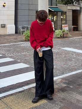 「アイテム（アクセサリー）」を使った、がんさん（メンズ・177cm）の秋コーディネート