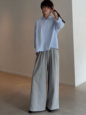 「アイテム（スウェットパンツ）」を使った、がんさん（メンズ・177cm）の秋コーディネート