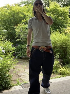 「DOLCE&GABBANA（ドルチェアンドガッバーナ）のアイテム（Tシャツ/カットソー）」を使った、shin5netさん（メンズ・167cm）の夏コーディネート