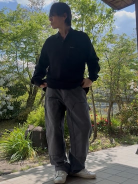 「Supreme （シュプリーム）のアイテム（トップス）」を使った、shin5netさん（メンズ・167cm）の春コーディネート