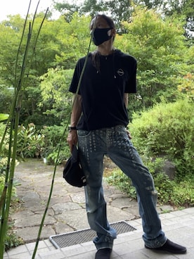 「LEMAIRE（ルメール）のアイテム（スリッポン）」を使った、shin5netさん（メンズ・167cm）の夏コーディネート