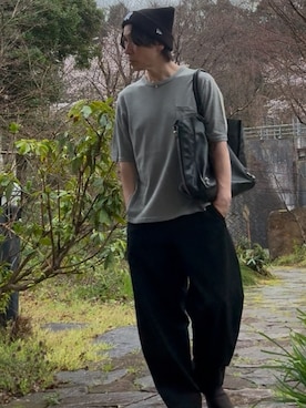 「COMOLI（コモリ）のアイテム」を使った、shin5netさん（メンズ・167cm）の春コーディネート