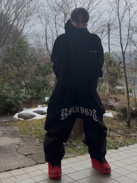 「BSRABBIT（ビエスラビット）のアイテム」を使った、shin5netさん（メンズ・167cm）の冬コーディネート