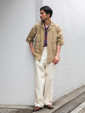 飯島葵さん（メンズ・176cm）の夏コーディネート