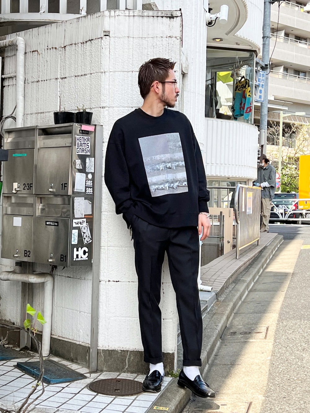 MR.OLIVE×青木柊野 コラボレーション / TYPE-E PRINT スウェット