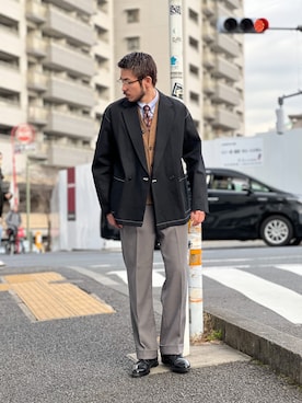 「MR.OLIVE（ミスターオリーブ）のアイテム（ジャケット/アウター）」を使った、飯島葵さん（メンズ・176cm）の冬コーディネート