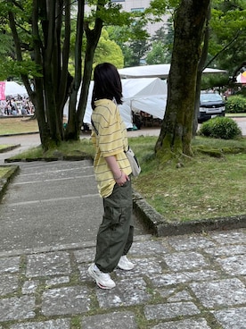 「FILA（フィラ）のアイテム（シューズ）」を使った、かじゅさん（レディース・159cm）の夏コーディネート