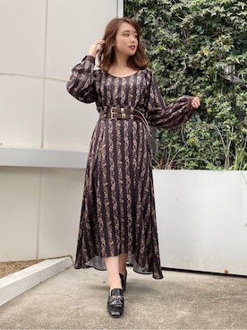 「dazzlin（ダズリン）のビットローファー（ローファー）」を使った、rina momiuraさん（レディース・157cm）の夏コーディネート