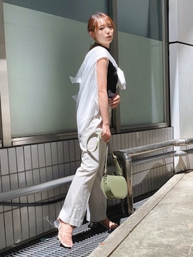 rina momiuraさん（レディース・157cm）の夏コーディネート