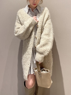 rina momiuraさん（レディース・157cm）の冬コーディネート