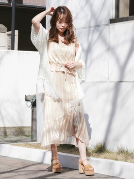 rina momiuraさん（レディース・157cm）の春コーディネート