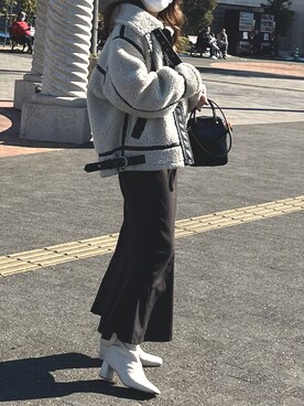 rina momiuraさん(レディース・157cm)の冬コーディネート