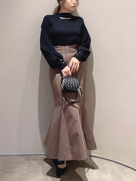 rina momiuraさん（レディース・157cm）の冬コーディネート