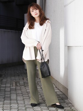 rina momiuraさん（レディース・157cm）の春コーディネート