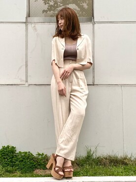 rina momiuraさん（レディース・157cm）の春コーディネート