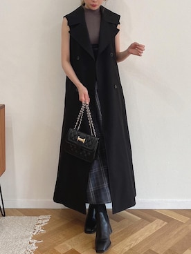 「コルセット」｜「アイテム（その他アウター）」を使った、rina momiuraさん（レディース・157cm）の夏コーディネート