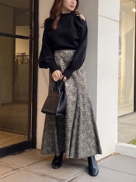 rina momiuraさん(レディース・157cm)の冬コーディネート