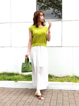 rina momiuraさん（レディース・157cm）の春コーディネート