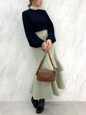 rina momiuraさん（レディース・157cm）の秋コーディネート