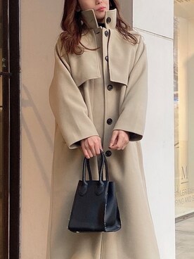 rina momiuraさん（レディース・157cm）の冬コーディネート