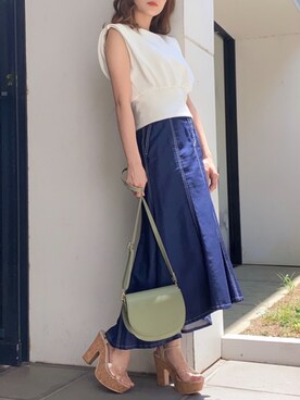 rina momiuraさん（レディース・157cm）の夏コーディネート