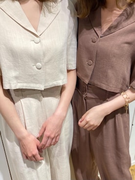 「お揃いコーデ」｜「アイテム（サンダル）」を使った、rina momiuraさん（レディース・157cm）の冬コーディネート
