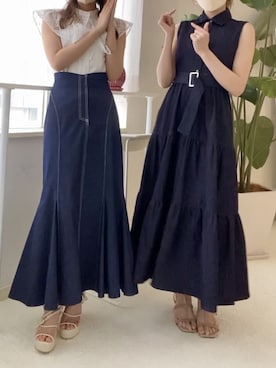 rina momiuraさん（レディース・157cm）の春コーディネート