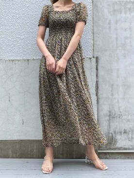 「アイテム（ワンピース、その他）」を使った、rina momiuraさん（レディース・157cm）の夏コーディネート