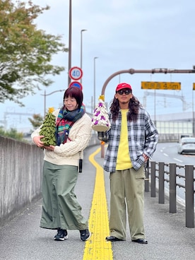 「アイテム（おもちゃ）」を使った、Treeさん（メンズ・168cm）の秋コーディネート