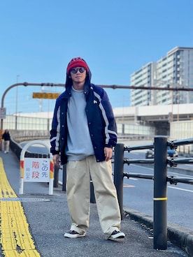 「URBAN RESEARCH Sonny Label（アーバンリサーチサニーレーベル）のヘビーウェイトコットンベーシックスウェット（スウェット）」を使った、Treeさん（メンズ・168cm）の秋コーディネート
