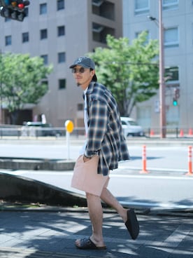 「URBAN RESEARCH Sonny Label（アーバンリサーチサニーレーベル）のアイテム（パンツ）」を使った、Treeさん（メンズ・168cm）の夏コーディネート