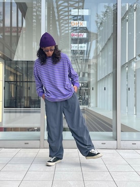 「アイテム（ニットキャップ/ビーニー）」を使った、Treeさん（メンズ・168cm）の夏コーディネート
