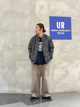 「Gramicci（グラミチ）のアイテム（ダウンジャケット/コート）」を使った、Treeさん（メンズ・168cm）の秋コーディネート