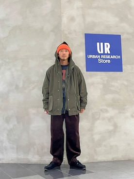 「アイテム（ミリタリージャケット）」を使った、Treeさん（メンズ・168cm）の秋コーディネート