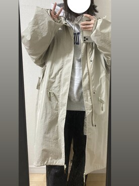 「flaner（フラネ）のアイテム（ジャケット/アウター）」を使った、まいりさん（レディース・149cm）の冬コーディネート