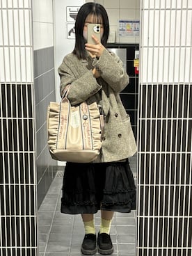 「by muni:r（バイ ムニール）のアイテム」を使った、まいりさん（レディース・149cm）の春コーディネート