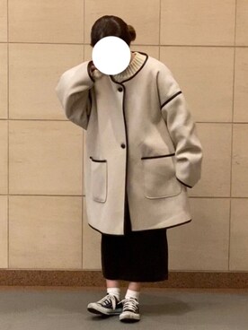 「tiptop（ティップトップ）のアイテム（その他アウター）」を使った、まいりさん（レディース・149cm）の春コーディネート