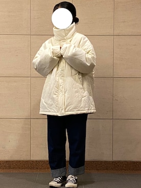 「flaner（フラネ）のアイテム（ジャケット/アウター）」を使った、まいりさん（レディース・149cm）の冬コーディネート