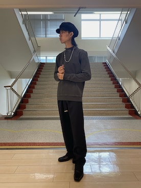 「DIESEL（ディーゼル）のアイテム（その他パンツ）」を使った、秋月さん（メンズ・172cm）の秋コーディネート