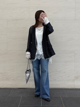 「DouDou（ドゥドゥ）のアイテム」を使った、doudouyukieさん（レディース・153cm）の冬コーディネート