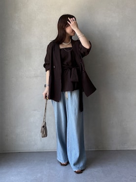 「アイテム（その他トップス）」を使った、doudouyukieさん（レディース・153cm）の春コーディネート
