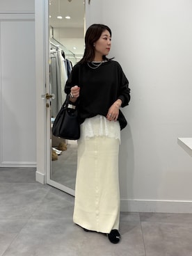 「DouDou（ドゥドゥ）のアイテム」を使った、doudouyukieさん（レディース・153cm）の春コーディネート